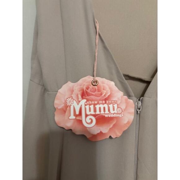 Show Me Your Mumu Jenn Maxi Dress Womens Large Show Me The Ring Crisp NWT - Picture 8 of 10